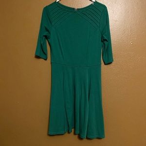 Unique Vintage Womens L Green A Line dress